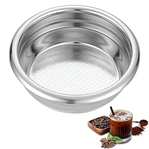 58mm Espresso Kaffee Filterkorb Sieb,Filterkorb,Siebträger 58mm,Kaffeefilter Kompatibel,Wiederverwendbarer Kaffeefilterkorb,Für 58 Mm Siebträger (58 Mm) von SOGHO