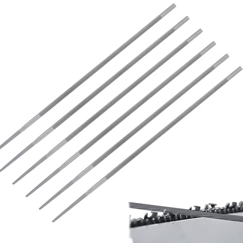 6 Stück Kettensägenfeile Rundfeile,Rundfeilen Für Kettensägen 4,8 Mm,Gehärtete Stahllegierung Rundfeilen Zum Instandsetzen Und Schärfen Sägeketten Rasenmäher Kettensägenkette Schärfwerkzeuge 6 Stück Kettensägenfeile Rundfeile,Rundfeilen Für Kettensägen 4,8 Mm,Gehärtete Stahllegierung Rundfeilen Zum Instandsetzen Und Schärfen Sägeketten Rasenmäher Kettensägenkette Schärfwerkzeuge von SOGHO