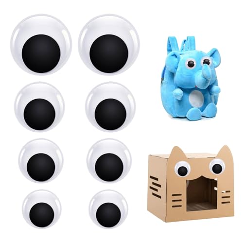 8 Stück Selbstklebend Wackelaugen,Wackelaugen Selbstklebend Groß,Selbstklebende Wackelaugen,45mm Kunststoff Puppe Augen Kulleraugen Selbstklebend Aufkleber Für DIY Scrapbooking Handwerk 8 Stück Selbstklebend Wackelaugen,Wackelaugen Selbstklebend Groß,Selbstklebende Wackelaugen,45mm Kunststoff Puppe Augen Kulleraugen Selbstklebend Aufkleber Für DIY Scrapbooking Handwerk von SOGHO