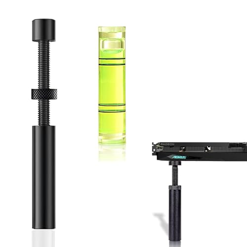 Grafikkarten Halterung,Gpu Halterung,Grafikkarten Stütze,Höhenverstellbare Gpu Stütze Aus Aluminium,Grafikkarten Halter,Schwarz Gpu Holder,Grafikkarte Halterung Mit Magnet(74-120mm) von SOGHO
