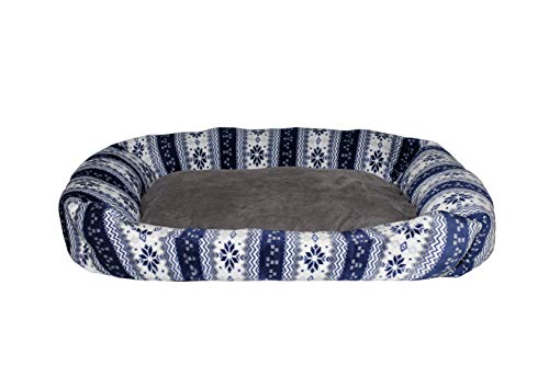 Italian Bed Linen Packung mit 2 Schlafwürfeln Snow und Ziegenhäuschen Pets, Avio, L 44 x P 44 x H 15 cm von SOGNI E CAPRICCI PETS
