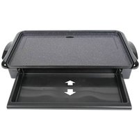 SOGO Human Technology Elektro Tischgrill Überhitzungsschutz Schwarz, Stein-Optik von SOGO Human Technology