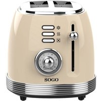 SOGO Human Technology Toaster Kontrollleuchte, Toastfunktion Beige, Metallic von SOGO Human Technology