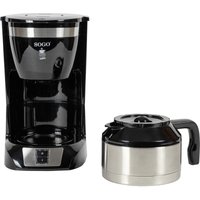 SOGO Human Technology Drip Inox 10 Kaffeemaschine Schwarz Fassungsvermögen Tassen=10 Glaskanne, War von SOGO