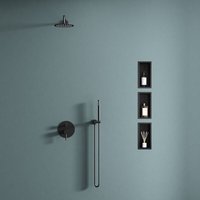 Wandnische Bad Schwarz 15cm x 30cm x 8,3cm Duschablage befliesbar aus Edelstahl Duschregal Unterputz-Montage 1 Stück - Schwarz - Doporro Wandnische Bad Schwarz 15cm x 30cm x 8,3cm Duschablage befliesbar aus Edelstahl Duschregal Unterputz-Montage 1 Stück - Schwarz - Doporro von DOPORRO