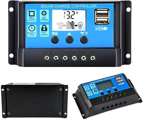 SOGTICPS 20A 12V/24V Solar Ladegerät Controller Solarpanel Batterie intelligenter Controller mit USB Schnittstelle Display SOGTICPS 20A 12V/24V Solar Ladegerät Controller Solarpanel Batterie intelligenter Controller mit USB Schnittstelle Display von SOGTICPS