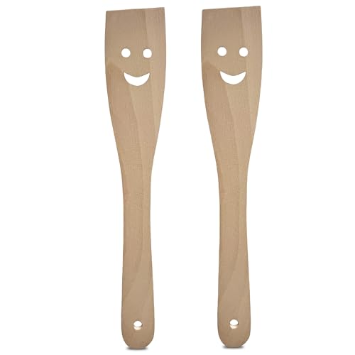 SOHFA 2er Set Holz-Pfannenwender mit Smiley | 30cm Küchenutensilien aus Buchenholz - Geschenk zur Hochzeit & Geburtstag mit Formen – made in europe SOHFA 2er Set Holz-Pfannenwender mit Smiley | 30cm Küchenutensilien aus Buchenholz - Geschenk zur Hochzeit & Geburtstag mit Formen – made in europe von SOHFA