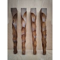 Set 4 Stück Holzmöbel Beine Eiche Couchtischbeine Und Hockerbeine Set 4 Stück Holzmöbel Beine Eiche Couchtischbeine Und Hockerbeine von SOHOWOODCZ