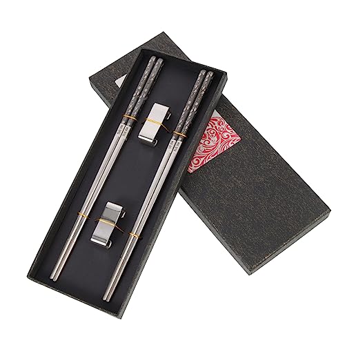 SOIMISS 1 Satz Essstäbchen Set Wiederverwendbare Stäbchen mit Halter Multifunktionale Spülmaschinenfeste Essutensilien für Zuhause Restaurants und Besondere Anlässe von SOIMISS