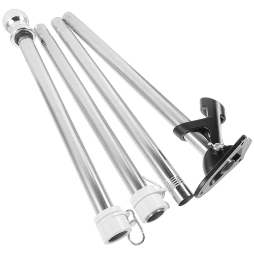 SOIMISS 1 Satz Fahnenmast Set Robuste Outdoor Flaggenstange für Garten Balkon und Terrasse Verhedderungsfreies Design Langlebig und Elegant Standfuß SOIMISS 1 Satz Fahnenmast Set Robuste Outdoor Flaggenstange für Garten Balkon und Terrasse Verhedderungsfreies Design Langlebig und Elegant Standfuß von SOIMISS