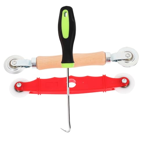 SOIMISS 1 Satz Fenster Bildschirm Rollwerkzeug Set Teiliges Kit mit Aluminium Roller Haken und Doppelseitigem für Einfache Installation von Insektenschutzgittern und Fenstergittern von SOIMISS