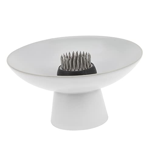 SOIMISS 1 Satz Hohe Blumenutensilien Aufgewertet Drinnen Blumen- Groß Kernstück Hochzeit Arrangieren Fixierung Vase Blumengefäß Halter Für Blumennadeln Blumenhalterung Weiß Keramik von SOIMISS