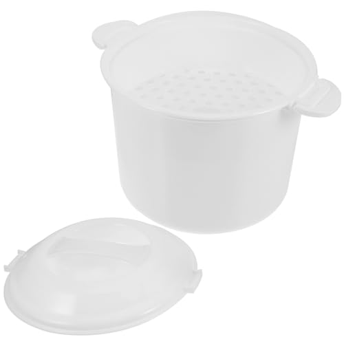 SOIMISS 1 Satz Mikrowellen Reiskocher mit Dampfgarer Kochtopf für Reis und Mikrowellengeschirr mit Deckel für Küche Büro und Partys von SOIMISS