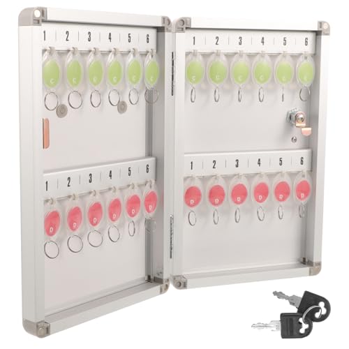SOIMISS 1 Satz Wandmontierter Schlüsselmanagementkasten aus Aluminiumlegierung Abschließbare Schlüsselbox mit Großem Stauraum Plätze für Hotels und Installieren SOIMISS 1 Satz Wandmontierter Schlüsselmanagementkasten aus Aluminiumlegierung Abschließbare Schlüsselbox mit Großem Stauraum Plätze für Hotels und Installieren von SOIMISS