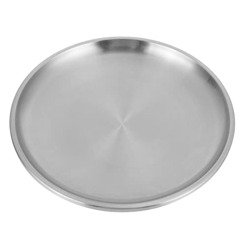SOIMISS 1 Stück Café Tablett Obst Verdicktes Rundes Tablett Servierplatte Essenstablett Teller Abnehmbares Plattentablett Ups Kochen Modernes Backtablett Frühstückstablett von SOIMISS