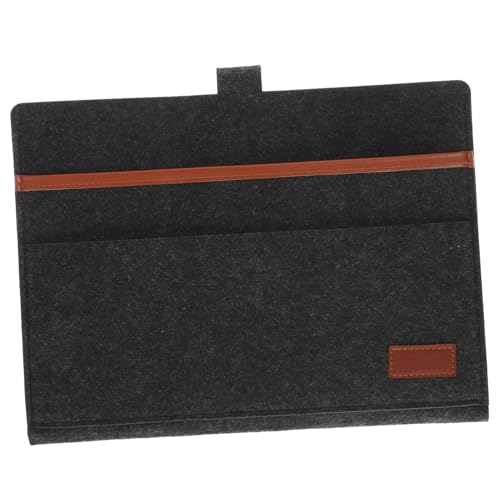 SOIMISS 1 Stück Filz-Aufbewahrungstasche Nachttasche Bettwäsche Matratzenauflage Lagerkorb Behälter Deckel Klare Mülleimer Kissen Aus Memory-Schaum Koje Voll Polyester Dark Grey von SOIMISS