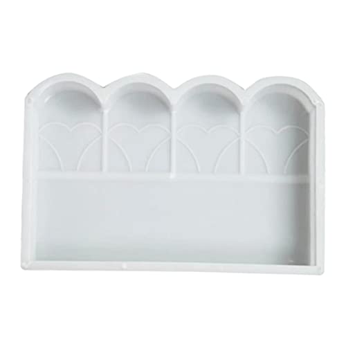 SOIMISS 1 Stück Kunststoff Zaunform DIY Gartenzaun Mold Zementform für Herstellung von Zaunleisten Weiß für Terrassen und SOIMISS 1 Stück Kunststoff Zaunform DIY Gartenzaun Mold Zementform für Herstellung von Zaunleisten Weiß für Terrassen und von SOIMISS
