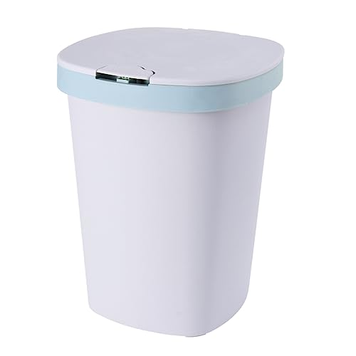 SOIMISS 1 Stück Push Button Mülleimer mit Deckel Großer Abfallbehälter für Küche und Wohnzimmer Stilvoller und Geräuscharmer Kunststoff Abfalleimer von SOIMISS