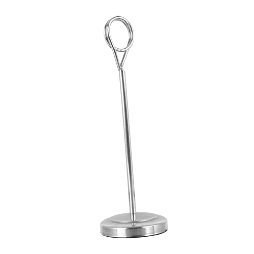 SOIMISS 1 Stück Tischkartenhalter mit Runder Basis Stabiler Ständer für Tischnummern und Menükarten für Hochzeiten und Restaurants Silberfarben Design SOIMISS 1 Stück Tischkartenhalter mit Runder Basis Stabiler Ständer für Tischnummern und Menükarten für Hochzeiten und Restaurants Silberfarben Design von SOIMISS