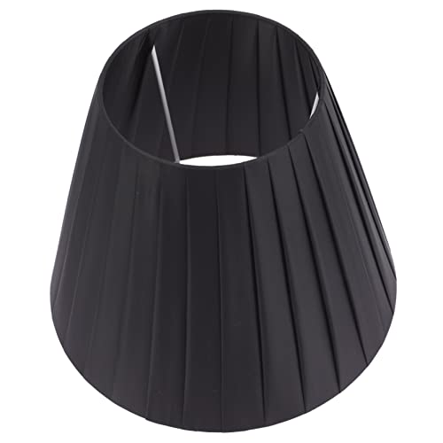 SOIMISS 1 Stück Tischlampenschirm Ersatz für Tischlampe Handgefertigter Plissee Lampenschirm Hochwertigem Schwarz für Verschiedene Lampenarten von SOIMISS