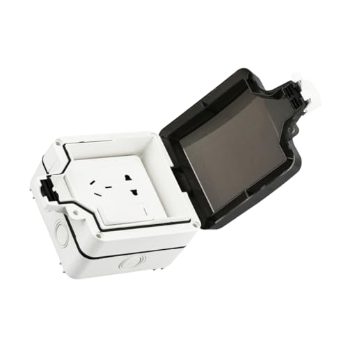 SOIMISS 1 Stück Wasserdichte Steckdosenbox Schutzbox für Außenbereich Spritzwassergeschützt für Badezimmer und Balkone Robustes Gehäuse Pc von SOIMISS
