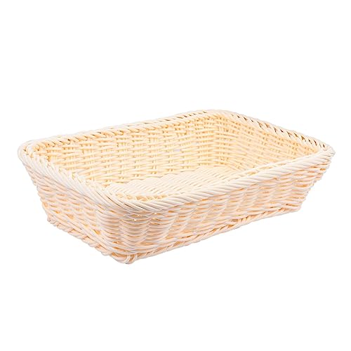 SOIMISS 1 Stück Woven Storage Basket aus PP Rustikaler Obstkorb Brotbehälter für Küche Hotel und Geschäft Leicht und Vielseitig Einsetzbar von SOIMISS
