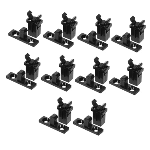 SOIMISS 10 Sätze Teiliges Druckverschluss Mülleimer Verschluss Edelstahl Push press Schnallen Ersatzteile für Mülltonnen Deckel Sicherer Verschluss für Abfalleimer und Türen Vielseitig von SOIMISS