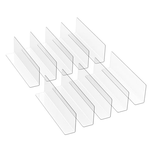 SOIMISS 10 Stück Förmige PVC Regaltrennwände für Supermärkte Praktische Warenregal Sorter für Getränke Kleidung Snacks und ohne Magnet von SOIMISS