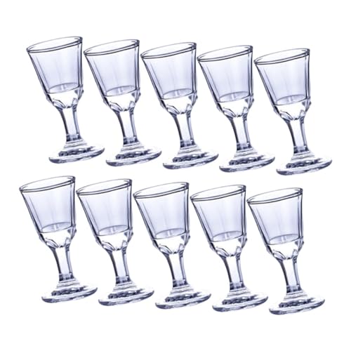 SOIMISS 10 Stück Liquor Goblet Gläser Kleine Schnapsgläser für Partys Hochzeiten und Feiern Vintage Design für Aperitifs und Besondere Anlässe von SOIMISS