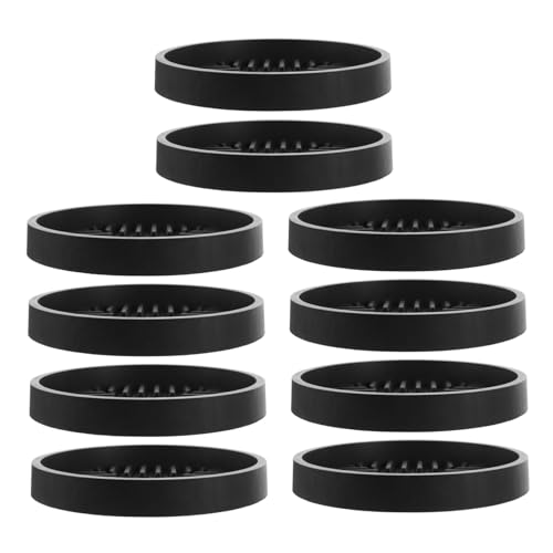 SOIMISS 10 Stück Pflanzentropfschalen Kunststoff Runde Pflanzuntersetzer mit Atmungsaktivem Design Feuchtigkeitsregulierend Geräuscharm Passend für Blumentöpfe im Innen und Außenbereich von SOIMISS