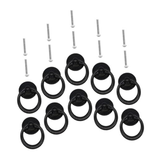 SOIMISS 10 Stück Runde Vintage Möbelgriffe aus Metall Robuste Schrank Küchenschrankgriffe mit Einzel lochmontage Retro Design Geeignet für Kommoden und Möbelstücke von SOIMISS