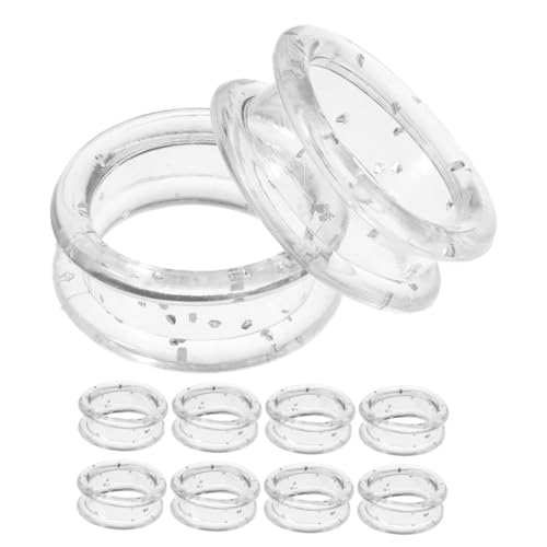 SOIMISS 10 Stück Schere Silikonring Scherenfingerschutz Tierscheren Fingerringe Pflege -Schergriffe Friseurscherringe Scherengriffe aus Silikon Scherschutz für Haustiere Kieselgel Weiß von SOIMISS