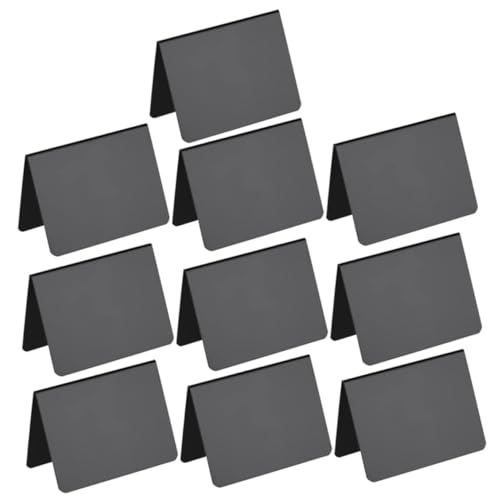 SOIMISS 10 Stück Teiliges Desktop Memo Board aus Langlebigem PVC Doppelseitige Wiederbeschreibbare Mini Kreidetafeln Praktische Tafeln zum Beschriften für Shop Büro und Zuhause von SOIMISS