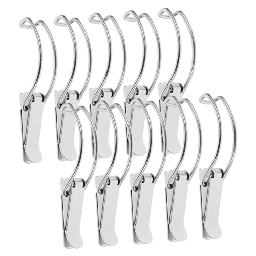 SOIMISS 10 Stück Teiliges Edelstahl Hasp Lock mit Federmechanismus Kompakter Toggle Latch für Schmuck und Holzkisten Einfache Montage Langlebiger Verschluss für Koffer Schränke Truhen und SOIMISS 10 Stück Teiliges Edelstahl Hasp Lock mit Federmechanismus Kompakter Toggle Latch für Schmuck und Holzkisten Einfache Montage Langlebiger Verschluss für Koffer Schränke Truhen und von SOIMISS