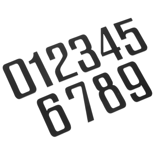 SOIMISS 10 Stück Teiliges Edelstahl hausnummernschilder Selbstklebend Wetterfest Langlebig für Außenbereich Lesbar Einfache Montage Schwarz Lackiert Geeignet für Tür Wand Briefkasten SOIMISS 10 Stück Teiliges Edelstahl hausnummernschilder Selbstklebend Wetterfest Langlebig für Außenbereich Lesbar Einfache Montage Schwarz Lackiert Geeignet für Tür Wand Briefkasten von SOIMISS