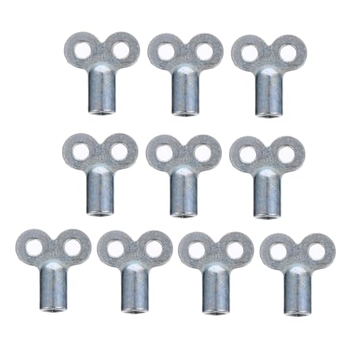 SOIMISS 10 Stück Teiliges Entlüftungsschlüssel für Heizkörper Robuste Metallventile Design mit Vorgebohrten Löchern für Einfache Handhabung und Lagerung für Schnelle Entlüftungsarbeiten von SOIMISS