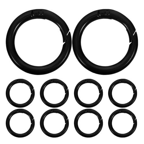 SOIMISS 10 Stück Teiliges Federring Schlüsselringe aus Legierung Rundes Design mit Federverschluss für Schnellen und Einfachen Schlüsselanhängerverschluss Vielseitig für Schmuck Taschen SOIMISS 10 Stück Teiliges Federring Schlüsselringe aus Legierung Rundes Design mit Federverschluss für Schnellen und Einfachen Schlüsselanhängerverschluss Vielseitig für Schmuck Taschen von SOIMISS