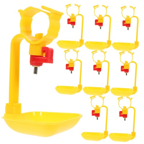 SOIMISS 10 Stück Teiliges Geflügel Wassertränkeset aus Robustem Abnehmbare Stahlkugel Hühnertränke Einfache Befüllung für Hühner Tauben und Geflügel Praktische Wasserversorgung von SOIMISS