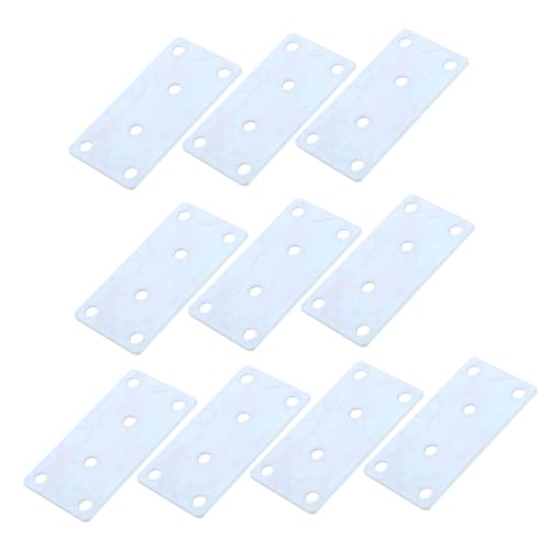 SOIMISS 10 Stück Teiliges Metallverbinder Flachverbinder Möbel Winkelverbinder für Holz Schrank Regal Eckverstärker Langlebig und Einfach zu Montieren von SOIMISS