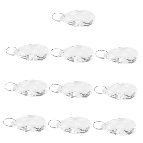 SOIMISS 10 Stück Teiliges Netzförmige Transparente Kristallanhänger mit Stahlring Hängende Kristallornamente für Kronleuchter und DIY Lampendekoration Wohnzimmer Fenster Feng Shui SOIMISS 10 Stück Teiliges Netzförmige Transparente Kristallanhänger mit Stahlring Hängende Kristallornamente für Kronleuchter und DIY Lampendekoration Wohnzimmer Fenster Feng Shui von SOIMISS