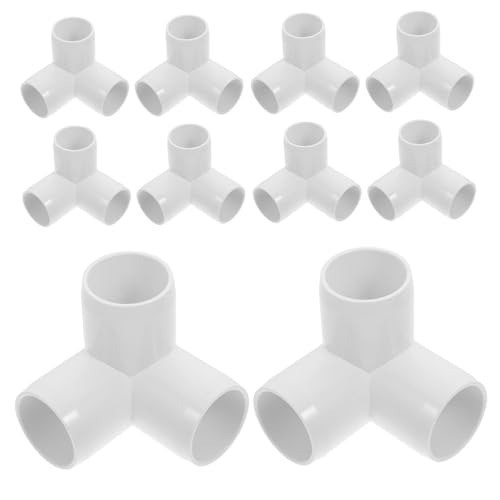 SOIMISS 10 Stück Teiliges PVC Rohrverbinder Wege Winkelverbinder für DIY Gartenmöbel Gewächshausrahmen und Heimwerkerprojekte Glänzend Weiß Stabile und Vielseitige Rohrverbindung SOIMISS 10 Stück Teiliges PVC Rohrverbinder Wege Winkelverbinder für DIY Gartenmöbel Gewächshausrahmen und Heimwerkerprojekte Glänzend Weiß Stabile und Vielseitige Rohrverbindung von SOIMISS