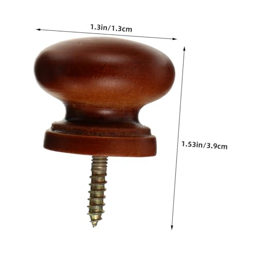 SOIMISS 10 Stück Teiliges Runde Massivholz Möbelknöpfe Selbstbohrend Stabile Holzgriffe für Küchenschränke Kleiderschränke Feuchtigkeitsbeständig Einfache Montage von SOIMISS
