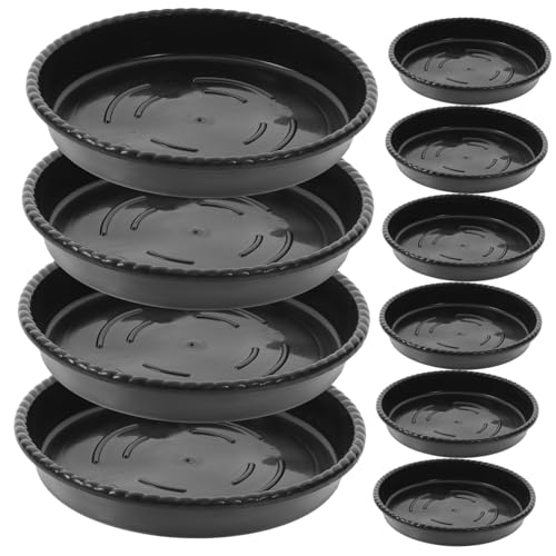 SOIMISS 10 Stück Teiliges Runde Pflanzenteller aus Dickem Kunststoff Wasserfester Blumentopf untersetzer Strapazierfähige Pflanzschale für Drinnen und Draußen Passend Plastikpflanzgefäße von SOIMISS