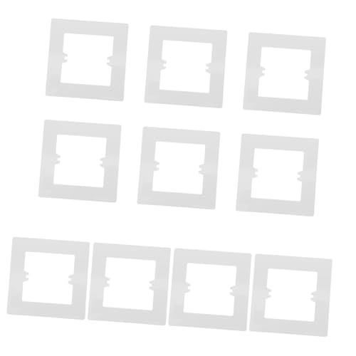 SOIMISS 10 Stück Teiliges Wandplatten Abdeckset aus Langlebigem PVC Dekorative Steckdosen und Schalterabdeckungen mit Erweitertem Schutz Nahtloses Design zur Lückenabdeckung Sicherer von SOIMISS
