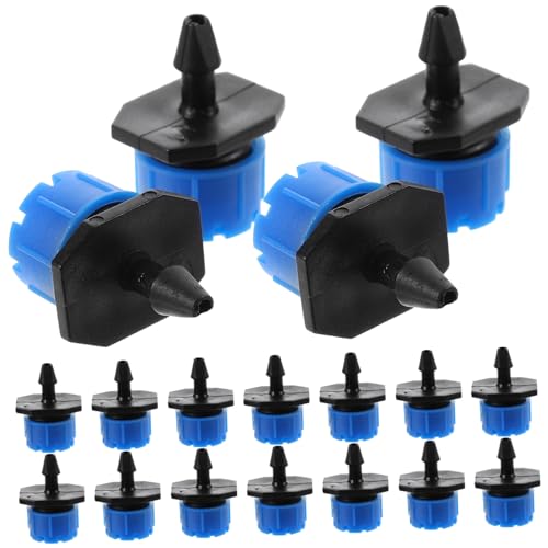 SOIMISS 100 Stück Einstellbare Rote Tropfbewässerungsdüsen Bewässerungssystem Zubehör für Garten Gewächshaus Topfpflanzen Wassersparend von SOIMISS