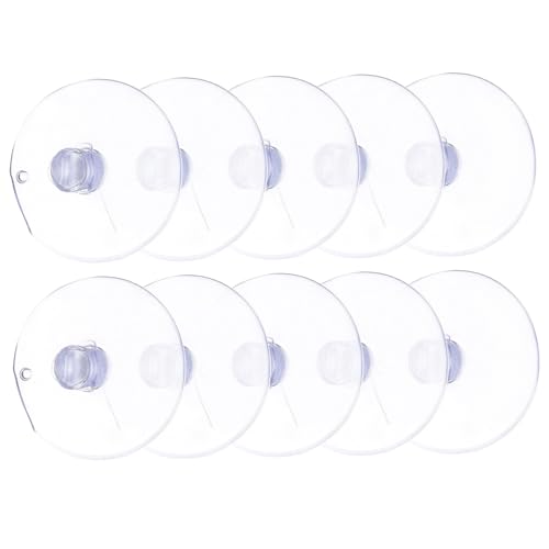 SOIMISS 100 Stück Kleine Transparente Saugnäpfe aus Robustem PVC für Glatte Oberflächen Wie Glas Fenster Glasplatten Starke Haftung als Praktische Hakenhalter für Zuhause von SOIMISS