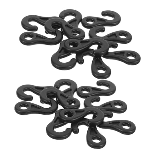 SOIMISS 100 Stück Kunststoff Haken S Form für Zeltplanen Winddicht Outdoor Camping Zelthaken für Abspannleinen und Zeltbefestigung Stabiler Halt bei Wind und Wetter von SOIMISS