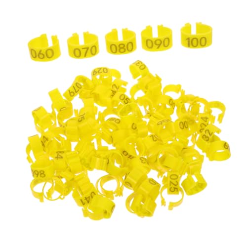 SOIMISS 100 Stück Nummerierte Tauben fußringe Robuste Praktische Identifikationsringe für Brieftauben und Geflügel Gelb Erweiterte Leichte Anwendung und Langlebig SOIMISS 100 Stück Nummerierte Tauben fußringe Robuste Praktische Identifikationsringe für Brieftauben und Geflügel Gelb Erweiterte Leichte Anwendung und Langlebig von SOIMISS