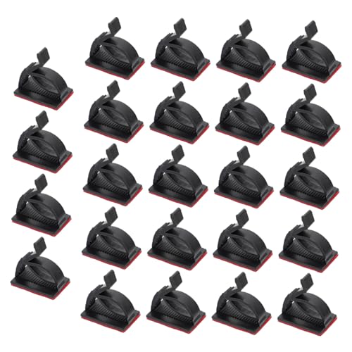 SOIMISS 100 Stück Selbstklebende Verstellbare Kabelclips Kabelhalter Kabelmanagement für Auto Büro Schreibtisch und Haushalt Langlebige Kabelbefestigung für Kabelorganisation und von SOIMISS
