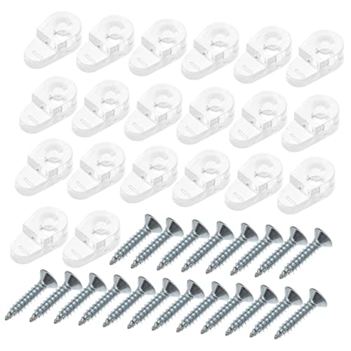 SOIMISS 100 Stück Teiliges Glasplattenhalter Clips Transparent Rostfrei Stabile Spiegelbefestigung Einfache Montage für Schranktüren und Bilderrahmen Schrauben SOIMISS 100 Stück Teiliges Glasplattenhalter Clips Transparent Rostfrei Stabile Spiegelbefestigung Einfache Montage für Schranktüren und Bilderrahmen Schrauben von SOIMISS